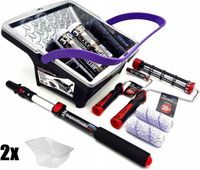 ZESTAW BLUE DOLPHIN 330 4x Wałek Wiadro Barracuda 2x Wkład 2x Uchwyt Kij