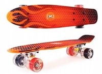 Deskorolka Fiszka LED – Świecące Koła Łożyska ABEC-7 Lekka Wytrzymała