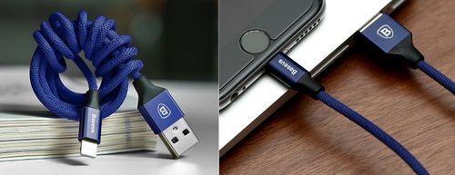BASEUS USB lightning Długi kabel iPhone iPad 180cm - Niebieski na Arena.pl