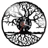 Zegar ścienny z płyty winylowej drzewo 946.14