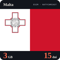 Karta eSIM Internet Malta 3 GB na 15 dni - bez rejestracji