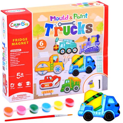 DLA DZIECI ZESTAW ZRÓB SAM MAGNESY POJAZDY BUDOWLANE na Arena.pl