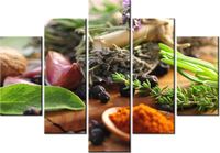 105CM 150CM OBRAZ 5 ELEM NATURALNA KUCHNIA DRUK