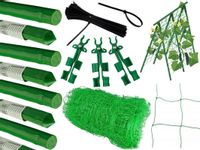 PODPORA Z SIATKĄ STELAŻ DO ROŚLIN PNĄCYCH PNĄCZY 180x180CM ogórków fas