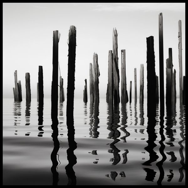 Plakat 100x100cm Refleksje Nad Wodą zdjęcie 2