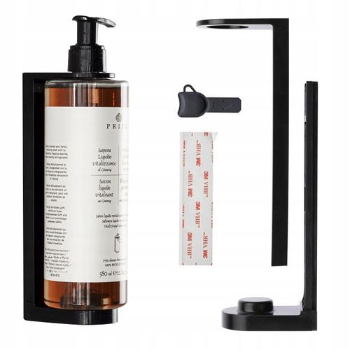 UCHWYT ŚCIENNY NA DOZOWNIK MYDŁA BALSAMU ŻELU PRIJA MOCNY + TAŚMA 3M na Arena.pl