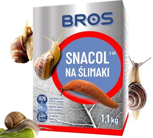 bros - snacol 3gb zwalcza ślimaki 1kg (karton) na Arena.pl