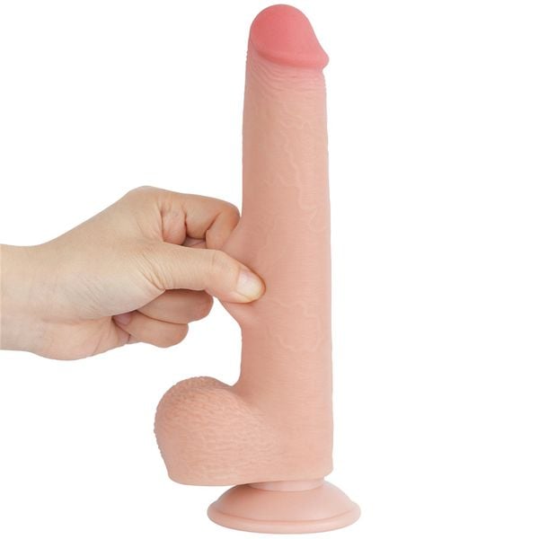 9'' Sliding Skin Dual Layer Dong Flesh zdjęcie 6