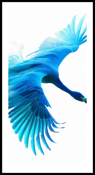 Plakat 50x100cm Błękitny Lot zdjęcie 3