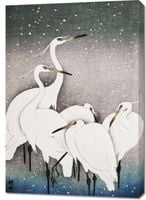Obraz 70x100cm Group of Egrets, Koson Japoński Vintage do Salonu