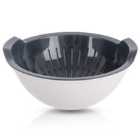 Cedzak Kuchenny Durszlak Plastikowy Sitko do Odcedzania Warzyw Owoców Miska