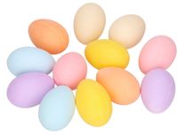 JAJKA PLASTIKOWE PISANKI KOLOROWE JAJKO 12SZT 6CM