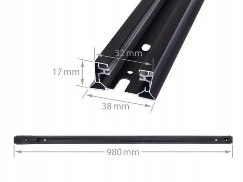 Szynoprzewód LED 3x reflektor GU10 szyna track 1m Oświetlenie Na Szynę na Arena.pl