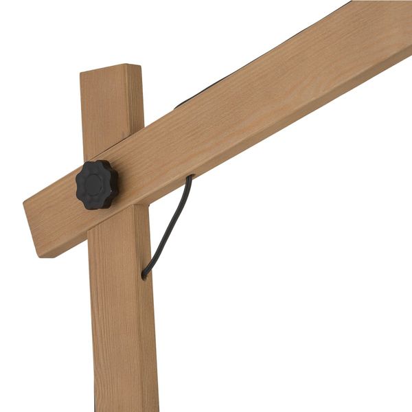 Stojąca lampa skandynawska regulowana Boho 5582 TK Lighting drewniana czarna zdjęcie 5