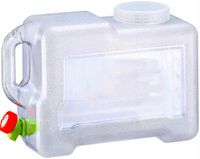 KANISTER ZBIORNIK Z KRANEM NA WODĘ 12L PRZEŹROCZYSTY TRANSPARENTNY