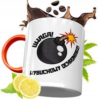 Kubek Pomarańczowy Dla Ochroniarza Prezent Z Nadrukiem Ze Zdjęciem