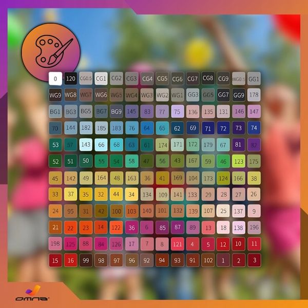 Markery alkoholowe flamastry mazaki pisaki dwustronne touch podstawka 168 zdjęcie 12