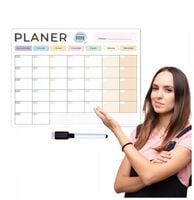 PLANER NA LODÓWKĘ MIESIĘCZNY KALENDARZ MAGNETYCZNY