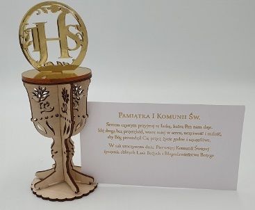 kielich drewniany KOMUNIA ŚW na Arena.pl