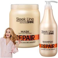 ZESTAW Szampon Stapiz Sleek Line Repair + Maska Stapiz Repair Mask