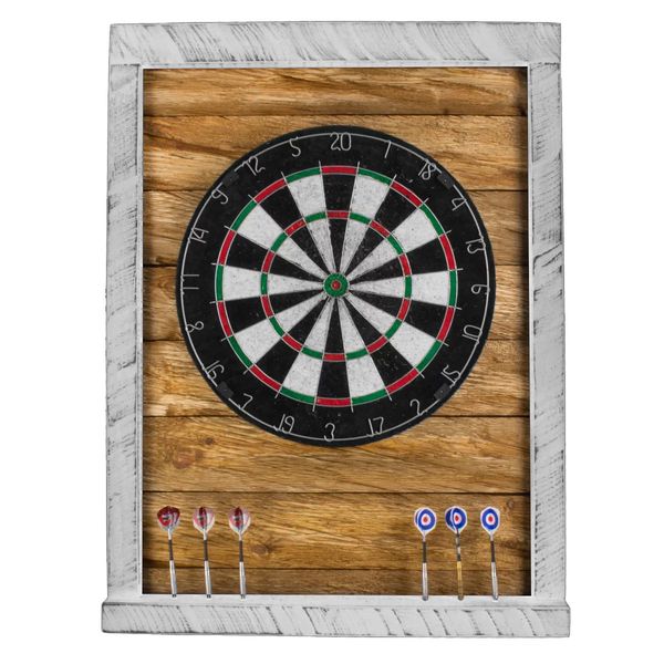 Tablica Drewniana John Paddle do Darta Retro Vintage White zdjęcie 1