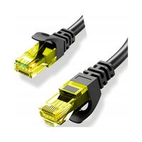 2X Patchcord RJ45 Cat.6 U/UTP 30m Montis Kabel LAN Ethernet Czarny
