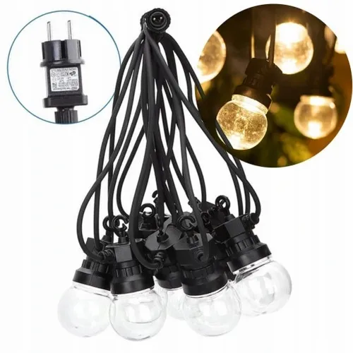 GIRLANDA LAMPKI SIECIOWE SZNUR 8M 10Żar na TARAS L na Arena.pl