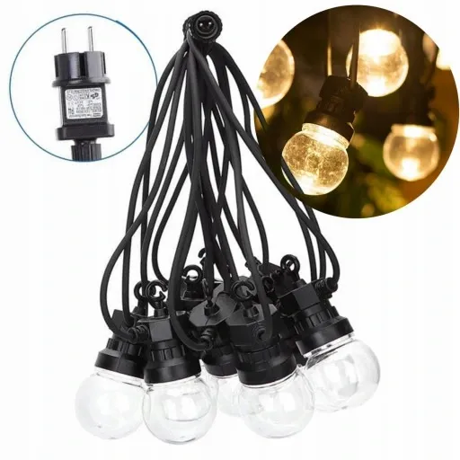 GIRLANDA LAMPKI SIECIOWE SZNUR 8M 10Żar na TARAS L zdjęcie 1