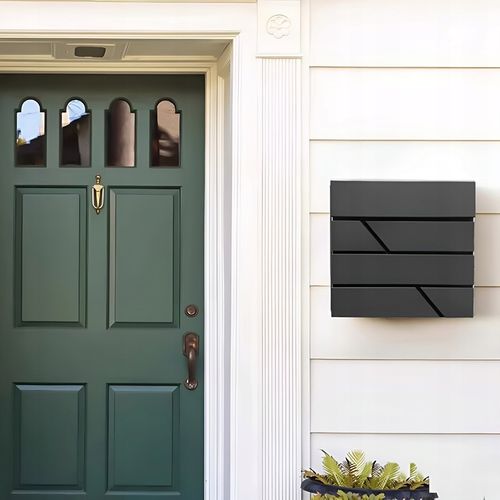 SKRZYNKA POCZTOWA na listy na pocztę CZARNA MAT do domu na ogrodzenie DUŻA na Arena.pl