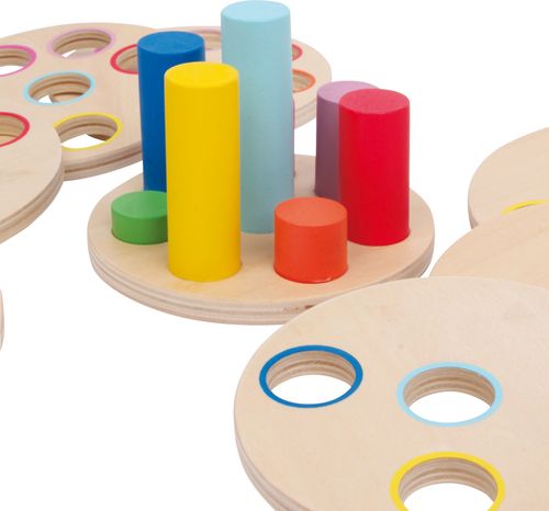 Drewniana Piramidka edukacyjna Dopasowanie Kształtów na Arena.pl