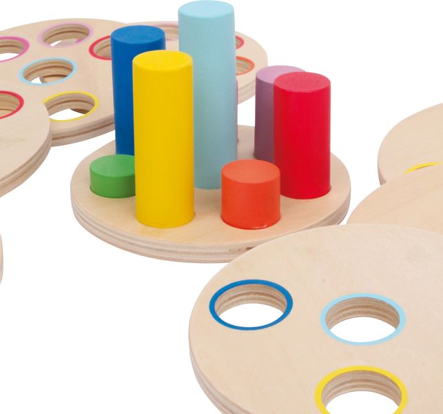 Drewniana Piramidka edukacyjna Dopasowanie Kształtów zdjęcie 3