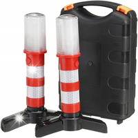 2x LED LATARKA AWARYJNA STROBOSKOP 360 BENGAL STREET LIGHT MAGNES ETUI