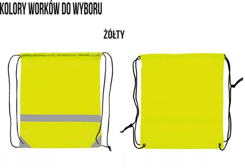 Worek ODBLASKOWY workoplecak Twoje logo gadżet HIT na Arena.pl
