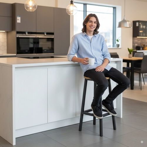 KRZESŁO DO KUCHNI WYSOKIE HOKER BAROWY KUCHENNY STOŁEK TABORET na Arena.pl