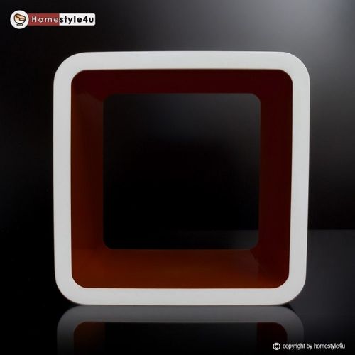 Półka retro cube, brązowa, wisząca na Arena.pl