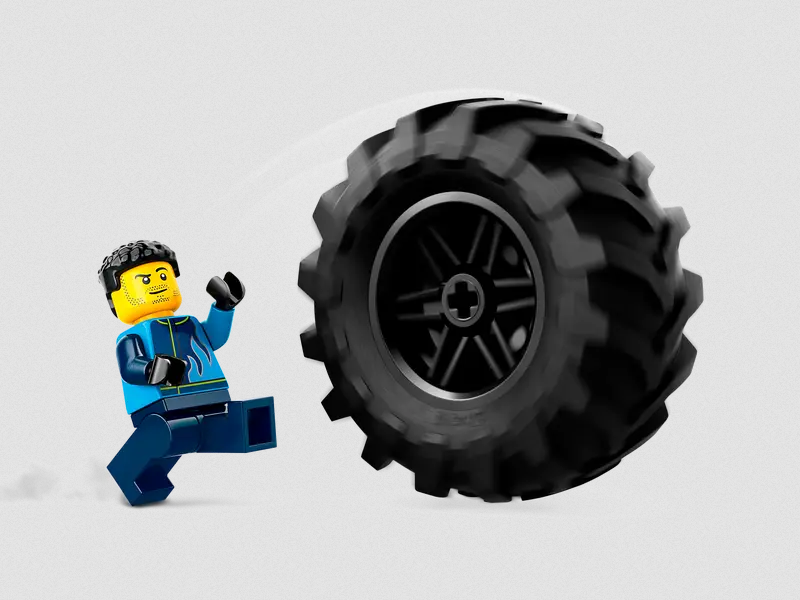 LEGO City Niebieski Monster Truck 60402 – Ekscytująca jazda i akrobacje! zdjęcie 4