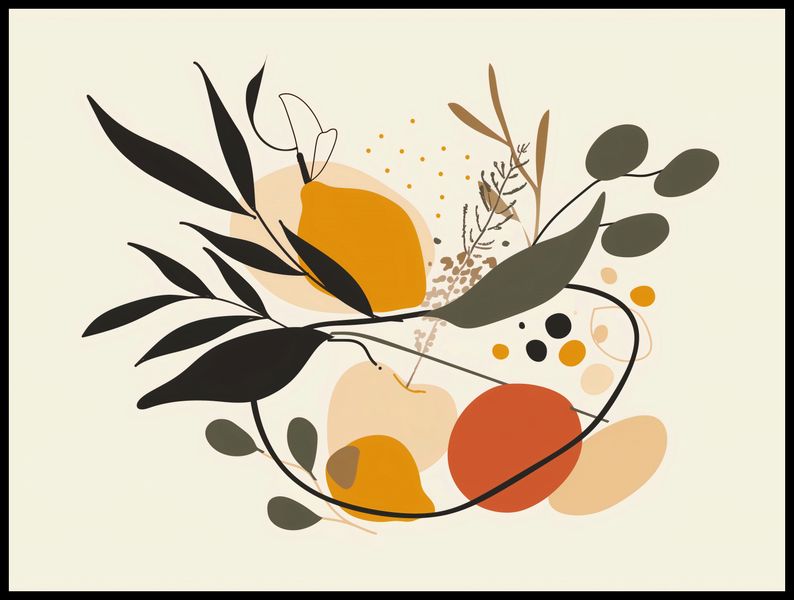 Plakat 100x75cm Botaniczny Wir zdjęcie 2