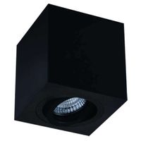 Regulowana LAMPA sufitowa Lago Nero Orlicki Design spot OPRAWA metalowa kostka cube czarna OUTLET