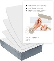 Ulotki A4 5000 sztuk firmowe reklamowe MANICURE HYBRYDOWY + PROJEKT GRATIS