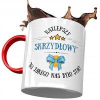 Kubek Czerwony Dla Skrzydłowego Najlepszy Prezent Z Nadrukiem Ze Zdjęciem