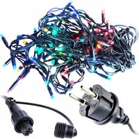 LAMPKI CHOINKOWE 100 LED ZEWNĘTRZNE GRUBY KABEL