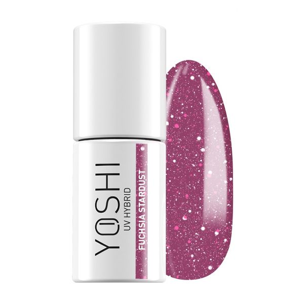 YOSHI Lakier hybrydowy Fuchsia Stardust 6ml - 524 zdjęcie 1