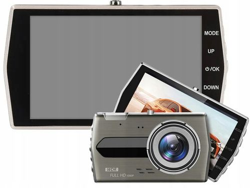 KAMERA SAMOCHODOWA FULL HD Z WYŚWIETLACZEM LCD COFANIA WIDEOREJESTRATOR na Arena.pl