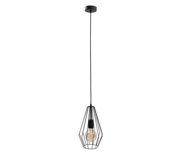Lampa wisząca 1xE27 LEX BLACK zdjęcie 1