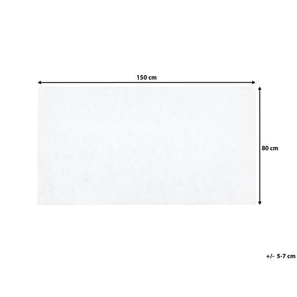 Dywan 80 x 150 cm biały DEMRE zdjęcie 7