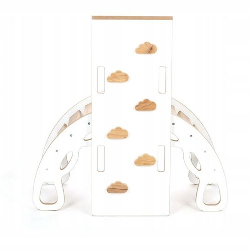 Bujak Montessori + ścianka/zjeżdżalnia biało-dębowy BM-310 na Arena.pl