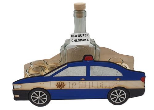 karafka POLICJA + 6 kieliszków Dla Super Chłopaka na Arena.pl