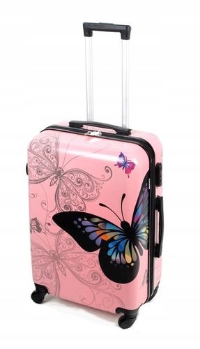 WALIZKA ŚREDNIA PODRÓŻNA KÓŁKA BAGIA 20 X WZÓR XL na Arena.pl