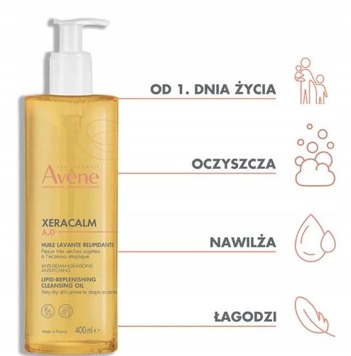 AVENE XERA CALM A.D olejek pod prysznic 400 ml na Arena.pl