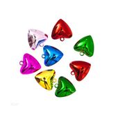 DZWONECZKI METALOWE MIX SERCA 2 CM 8 SZT DPME-012 DP CRAFT